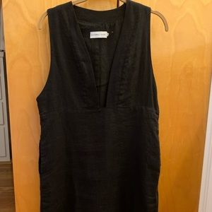 SINCERELY JULES black linen dress